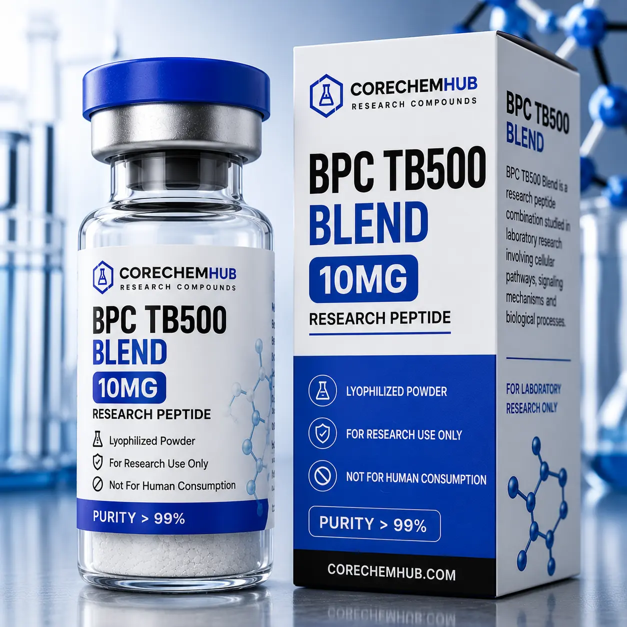 BPC TB500 Blend 10mg peptide research compound by CoreChemHub