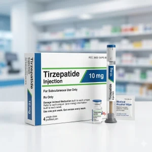 Tirzepatide 10mg peptide research compound by CoreChemHub